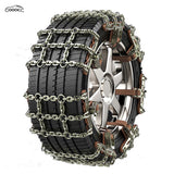 GOOACC Universal Tire Snow Chains, Heavy Duty Anti-Slip Traction Chains for Cars, Trucks & SUVs, Easy to Install Winter Emergency Tire Chains with Storage Bag