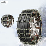 GOOACC Universal Tire Snow Chains, Heavy Duty Anti-Slip Traction Chains for Cars, Trucks & SUVs, Easy to Install Winter Emergency Tire Chains with Storage Bag