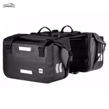 GOOACC Waterproof Motorcycle Side Bag & Tail Bag Set, Universal Large Capacity Saddle Bag with Reflective Strips & Quick Install Buckles