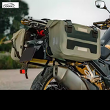 GOOACC Waterproof Motorcycle Side Bag & Tail Bag Set, Universal Large Capacity Saddle Bag with Reflective Strips & Quick Install Buckles