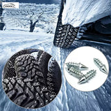 GOOACC Universal Tire Snow Spikes, Heavy Duty Anti-Slip Tire Studs for Winter Ice & Snow, Car Truck Motorcycle Tire Traction Spikes