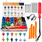 420 Pcs Fender Moulding Clips Assortment Kit For Toyota Lexus