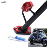 GOOACC Motorcycle Side Stand Kickstand for AFR UCR125, Universal Aluminum Alloy Heavy Duty Side Bracket with Anti-Slip Foot Pad