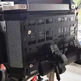 GOOACC Universal Motorcycle Tactical Expansion Board, Heavy Duty Steel Crash Bar Luggage Rack Expansion Panel Modification Kit