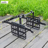 GOOACC Universal Motorcycle Tactical Expansion Board, Heavy Duty Steel Crash Bar Luggage Rack Expansion Panel Modification Kit