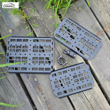 GOOACC Universal Motorcycle Tactical Expansion Board, Heavy Duty Steel Crash Bar Luggage Rack Expansion Panel Modification Kit