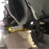 GOOACC 1 Pair Motorcycle Rear Passenger Foot Pegs, Aluminum Alloy Anti-Slip Footrest Pedals for Touring Motorcycles