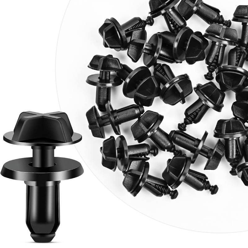 50 Pcs Lower Radiator Shield Push-Type Retainer Clips For Ford #W716510-S300 F-150 Mustang Fusion Aviator Explorer