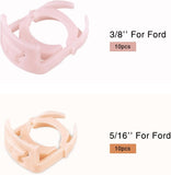 20 Pcs Fuel Line Retaining Clips 5/16 in.and 3/8 in. Fits for Ford 7L3Z-9S317-A 7L3Z-9S317-B Pink Nylon For Select Ford/Lincoln Models