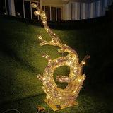 Gooacc Lighted outdoor holiday sculptures and wire frame statues