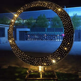 Gooacc Lighted outdoor holiday sculptures and wire frame statues