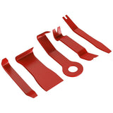 5 Pcs Auto Trim Removal Tool Kit No-Scratch Pry Tool Kit Red
