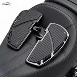 GOOACC Universal Motorcycle Front & Rear Foot Pegs Set, Anti-Slip Passenger Footrests for Cruiser Bikes