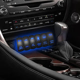 5Pin On Off Side Lights Rocker Switch Blue
