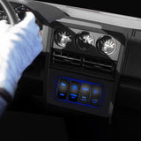 5Pin On Off Rear Lights Rocker Switch Blue
