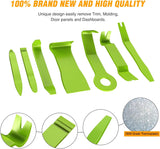 GOOACC 8PCS Auto Trim Removal Tool Kit No-Scratch Tool Kit for Car Audio Dash Panel Window Molding Fastener Remover Tool Kit-Green