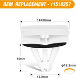 50 Pcs Rocker Panel Moulding Clips 11518357 For GM Chevrolet Avalanche Impala Lumina Monte Carlo Suburban Cadillac Escalade 25693852
