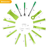 19 Pcs Trim Removal Tool Set Green