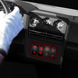5Pin On Off Rear Lights Rocker Switch Red