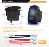 5Pin On Off Side Lights Rocker Switch Blue