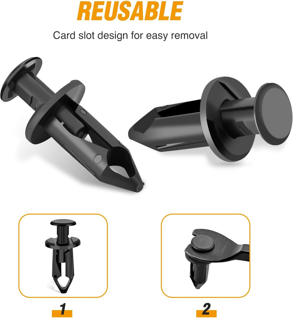 50 Pcs Fender Clips Body Rivets Engine Under Cover Splash Shield Guard ...