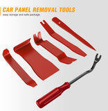 6 Pcs Nylon Auto Trim Removal Tool Kit Red