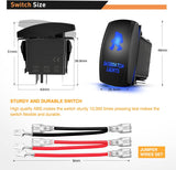 5Pin On Off SASQUATCH LIGHTS Rocker Switch Blue