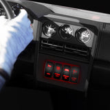 5Pin On Off Lighted Whip Rocker Switch Red