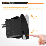 5Pin On Off LED Light Bar Rocker Switch Blue