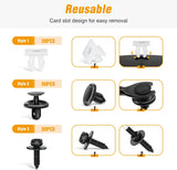 101 Pcs Engine Under Cover Push-Type Retainer for Lexus & Toyota Clips 90467-07201 Front Bumper Nut Grommet Avalon & Camry 90189-06193 Liner Screw Bolt 90159-60477