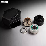 GOOACC Universal Motorcycle Steering Stem Pressure Bearing Set, High Load Mirror Wind Bearing Kit