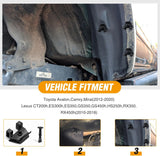 20 Pcs Fender Liner Bumper Cover Clips and Pin Retainer for Toyota Lexus 53879-06100 47749-06010 Camry Avalon CT200h ES300h ES350 GS350 RX350 RX450h HS250h 53879-30040 47749-50090