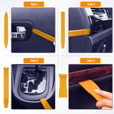 9 Pcs Nylon Auto Trim Removal Tool Kit Yellow