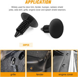 120 Pcs Car Bumper Push Retainer Clips & Nylon Fasteners Rivet Kit 6mm 7.6mm 8mm 8.8mm 10mm Door Trim Panel Clips