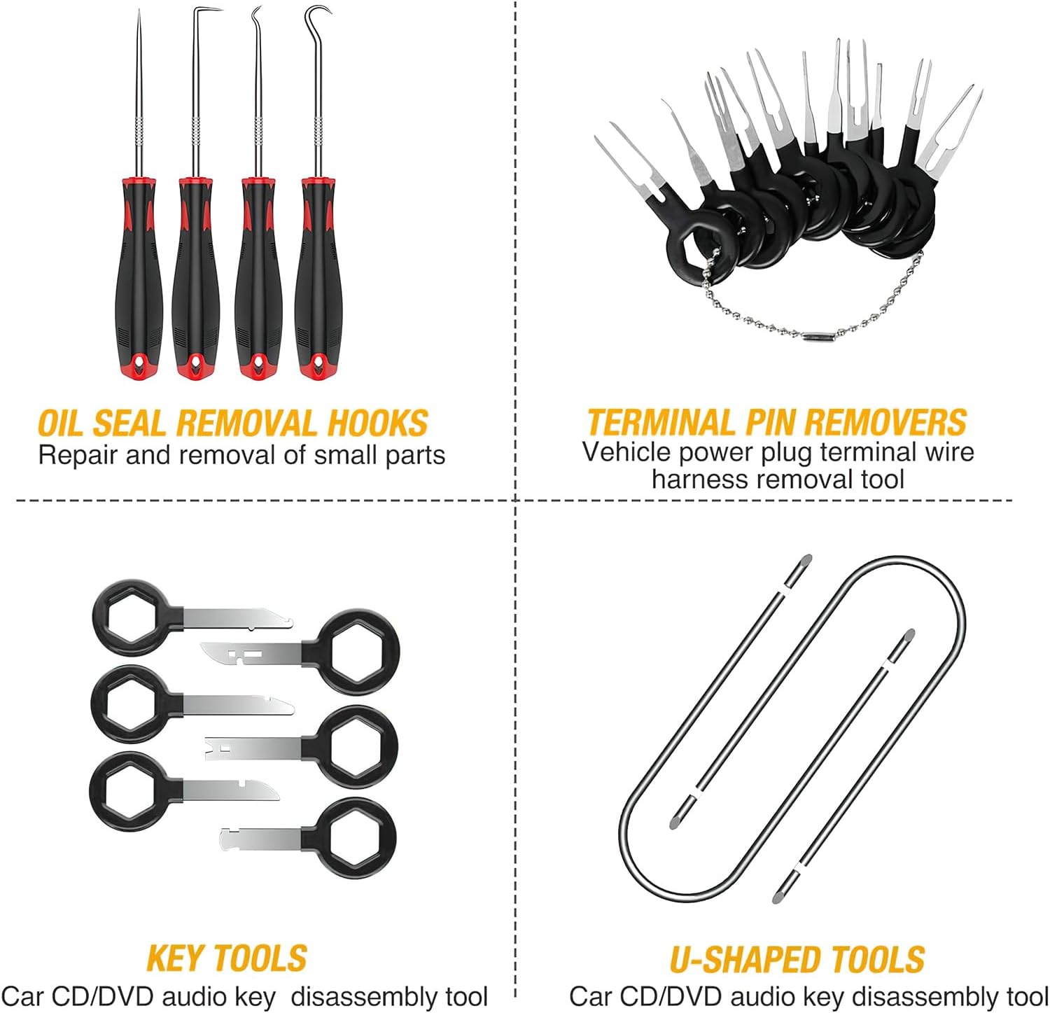 40 Pcs Trim Removal Tool Kit Black