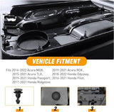 50 Pcs Engine Cover Retainer Clip For Honda Acura OEM Replacement 91547-TZ5-A02 Honda Odyssey Pilot Ridgeline Acura MDX RDX TLX