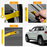 GOOACC 8PCS Auto Trim Removal Tool Kit No-Scratch Tool Kit for Car Audio Dash Panel Window Molding Fastener Remover Tool Kit-Yellow