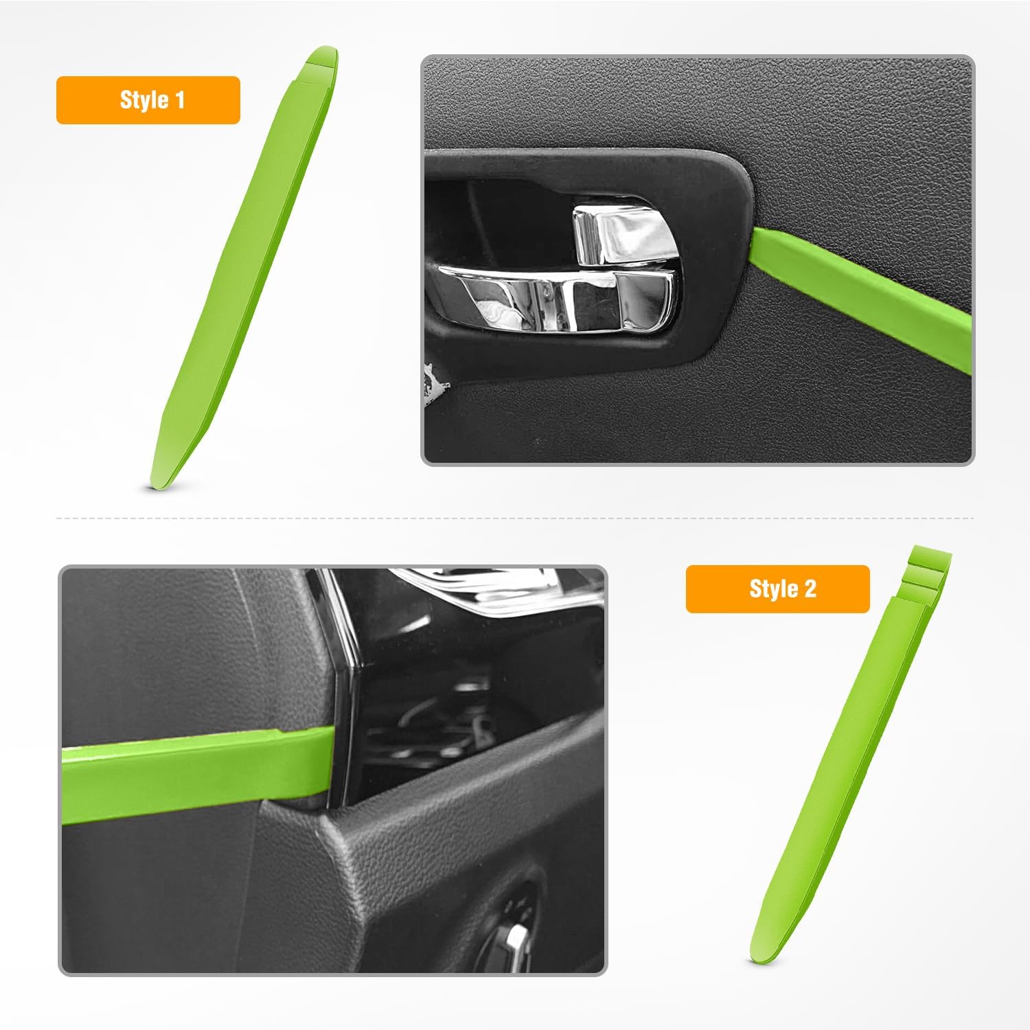 5 Pcs Car Door Clip Panel Kits Green