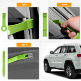 GOOACC 8PCS Auto Trim Removal Tool Kit No-Scratch Tool Kit for Car Audio Dash Panel Window Molding Fastener Remover Tool Kit-Green