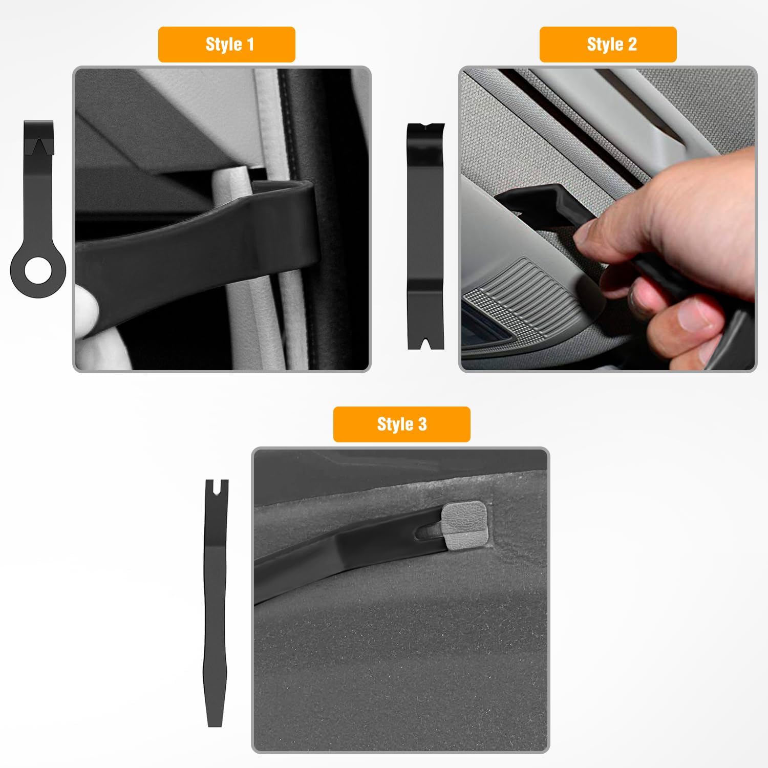 Using Auto Trim Tools 8 Pcs Auto Trim Removal Tool Kit Black – gooacc