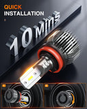 H11/H9/H8 LED Bulbs (Pair)