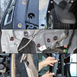 130 Pcs Body Interior and Exterior Retainer Fastener Clip Rocker Moulding Clip W/Sealer for Mini Cooper 51-71-7-127-742 07-13-1-480-419 BMW Lawson Clip Lizard
