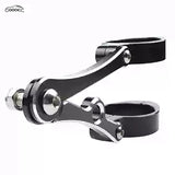 GOOACC Universal Motorcycle Adjustable Handlebar Mount Bracket Set, Headlight & Rearview Mirror Modification Bracket for Most Models