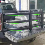 GOOACC Universal Pickup Truck Bed Extender Rack, Aluminum Alloy Cargo Bed Extension Rack for Most Pickup Trucks, Heavy Duty Truck Bed Cargo Organizer & Carrier