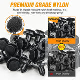 25 Pcs Push-Type Bumper Clips Compatible for Toyota & Lexus 90467-08185 and Nissan Maxima 01553-09611