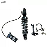 GOOACC Motorcycle Modified Adjustable Rear Shock Absorber Set, Hydraulic Damping Rear Suspension with Gas Cylinder, with Full Installation Accessories for Sport Bike & Street Motorcycle