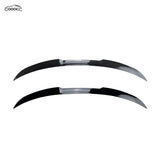 GOOACC Car Modified Punch-Free Vehicle Spoiler Set, Universal Trunk Spoiler Wing for Most Sedan Models, Damage-Free Installation, Gloss Black & Carbon Fiber Pattern