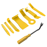 GOOACC 8PCS Auto Trim Removal Tool Kit No-Scratch Tool Kit for Car Audio Dash Panel Window Molding Fastener Remover Tool Kit-Yellow