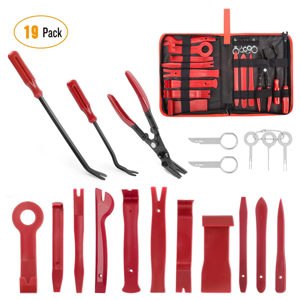 19 Pcs Trim Removal Tool Set Red – gooacc