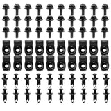70 Pcs Engine Under Cover Splash Shield Guard Body Bolts Bumper Fender Liner Push Retainer Clips